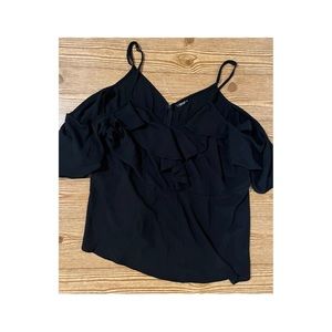 SHEIN Plus Black Dressy Shirt